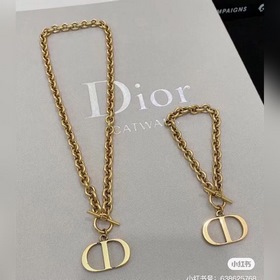 Высококачественная новая версия ожерелья DIOR CD, браслет, соотве
