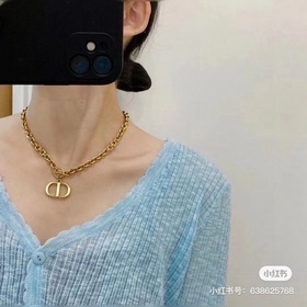 Высококачественная новая версия ожерелья DIOR CD, браслет, соотве