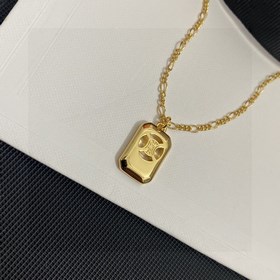 CELINE Triumphal Arch Square Pendant с длинной цепочкой. Индивиду