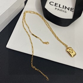 CELINE Triumphal Arch Square Pendant с длинной цепочкой. Индивиду