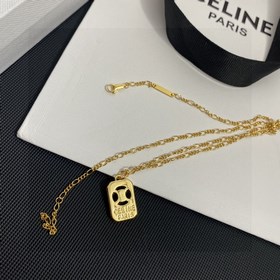 CELINE Triumphal Arch Square Pendant с длинной цепочкой. Индивиду