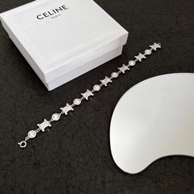Новый браслет Celine, подержанная цепочка Triumph с ажурным узоро