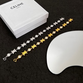 Новый браслет Celine, подержанная цепочка Triumph с ажурным узоро