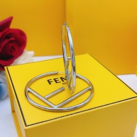 Номер FDED00   Сережки-гвоздики FF, серебристые, с гладкой пове