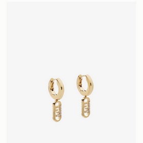 Новые серьги-гвоздики FENDI с логотипом, высококачественное изгот