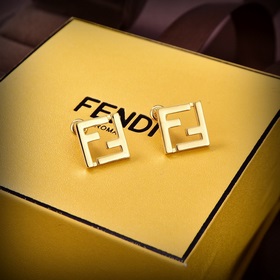 Новинка 2023 года, серьги FENDI с логотипом, высококачественная и
