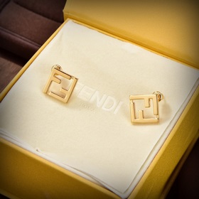 Новинка 2023 года, серьги FENDI с логотипом, высококачественная и