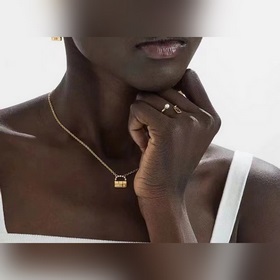 FENDI Fendi логотип ожерелье, высококачественное изготовление на 