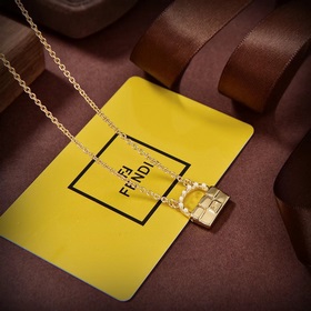 FENDI Fendi логотип ожерелье, высококачественное изготовление на 