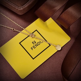 FENDI Fendi логотип ожерелье, высококачественное изготовление на 