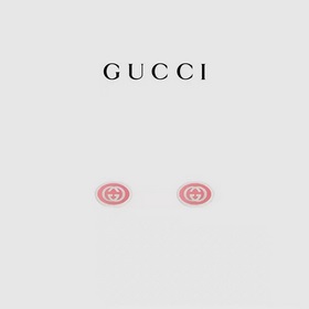 Новинка] GUCCI Серьги с двойным G из эмали