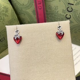 Gucci Strawberry Double G Серьги