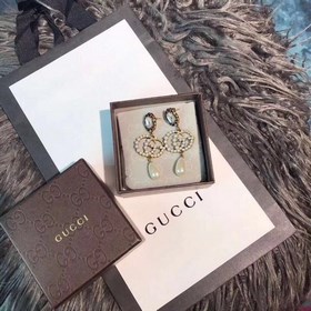 Новые серьги Gucci с квадратными бриллиантами жемчужинами в форме
