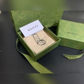 Gucci Двойное кольцо с витой текстурой инициалами G. Артикул： B07