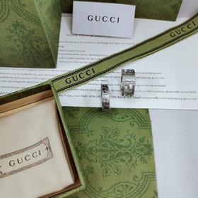 Gucci квадратное кольцо в стиле ретро с ажурной отделкой, размер