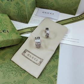 Gucci квадратное кольцо в стиле ретро с ажурной отделкой, размер
