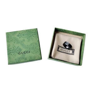 GUCCI Icon серия кольца с двойным G из черной керамики - кольца д