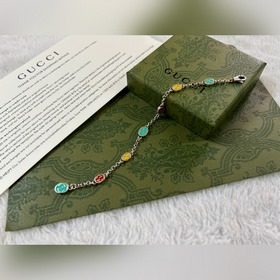 Gucci Двойной браслет с цветными буквами G