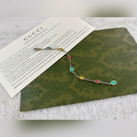 Gucci Двойной браслет с цветными буквами G