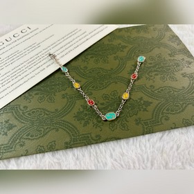 Gucci Двойной браслет с цветными буквами G