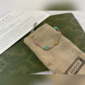 Gucci Двойной браслет с цветными буквами G