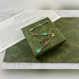 Gucci Двойной браслет с цветными буквами G