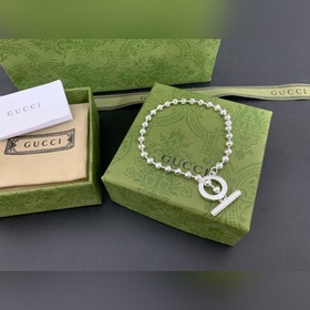 Доставка! Браслет Gucci с застежкой OT и бусинами, в наличии, дли