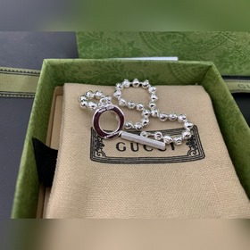 Доставка! Браслет Gucci с застежкой OT и бусинами, в наличии, дли