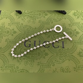 Доставка! Браслет Gucci с застежкой OT и бусинами, в наличии, дли