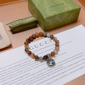 Специальная версия браслета из натурального агамата от Gucci. Бра