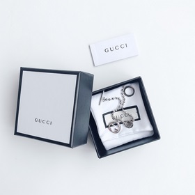 Gucci браслет серебряными бусинами двойной буквой G для пар Брасл