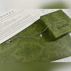 Gucci Браслет с двойным G в форме сердца 16-18-20 см
