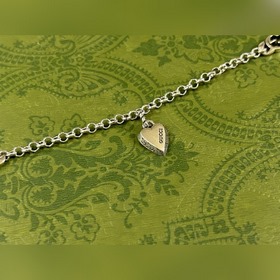 Gucci Браслет с двойным G в форме сердца 16-18-20 см
