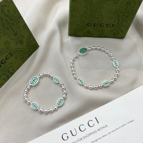 Сегодня в продаже Gucci Браслет с двойным G из зеленого эмалевого
