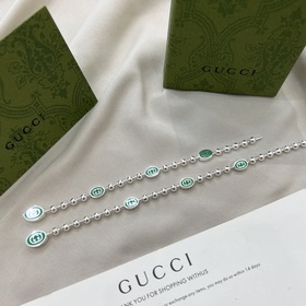 Сегодня в продаже Gucci Браслет с двойным G из зеленого эмалевого