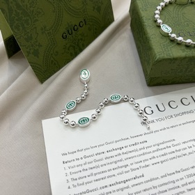 Сегодня в продаже Gucci Браслет с двойным G из зеленого эмалевого