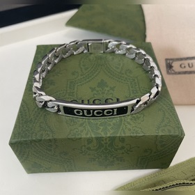 GUCCI Gucci браслет из эмали с логотипом Gucci, модный, для мужчи