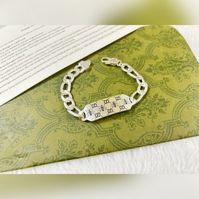 Gucci Браслет с двумя пчелами инициалами Gucci Длина： 18-20-22 см