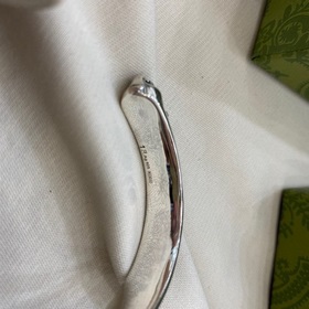 Gucci 925 серебряный браслет с двумя буквами G и тигром в стиле р