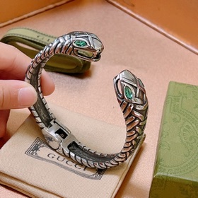Браслет Gucci с драгоценными камнями, изготовленный вручную, с дв