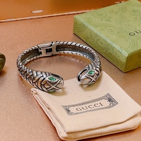 Браслет Gucci с драгоценными камнями, изготовленный вручную, с дв