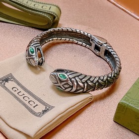 Браслет Gucci с драгоценными камнями, изготовленный вручную, с дв