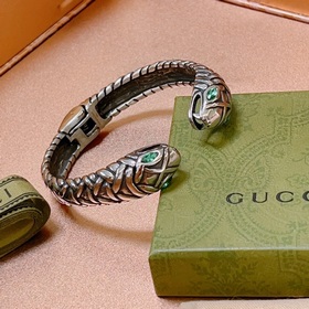 Браслет Gucci с драгоценными камнями, изготовленный вручную, с дв