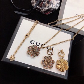 Новый комплект Gucci 2023 года [Уровень покупки] Ожерелье, серьги