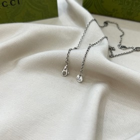 Gucci Interlocking Double G Heart Pendant Necklace