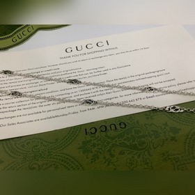 Gucci Новое ожерелье с бабочкой из эмали