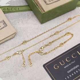 GUCCI Женское колье-браслет из 18-каратного золота с двойным G