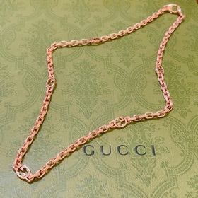 Gucci ожерелье из розового золота, новейшая модель, более высокий