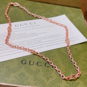 Gucci ожерелье из розового золота, новейшая модель, более высокий