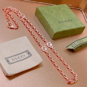 Gucci ожерелье из розового золота, новейшая модель, более высокий